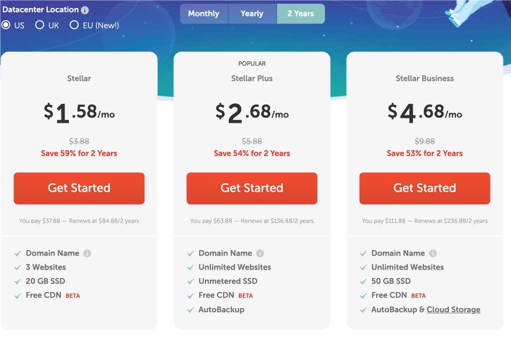 Namecheap Shared Web Hosting Plans and Pricing