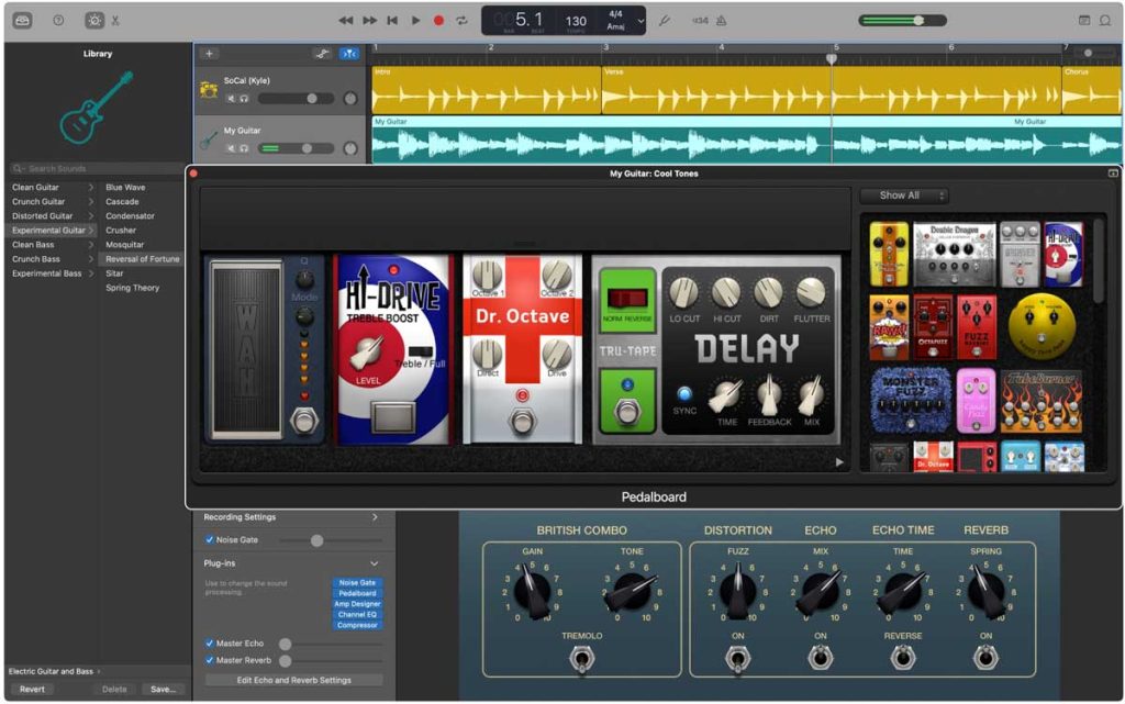 GarageBand Guitar Tones Screenshot